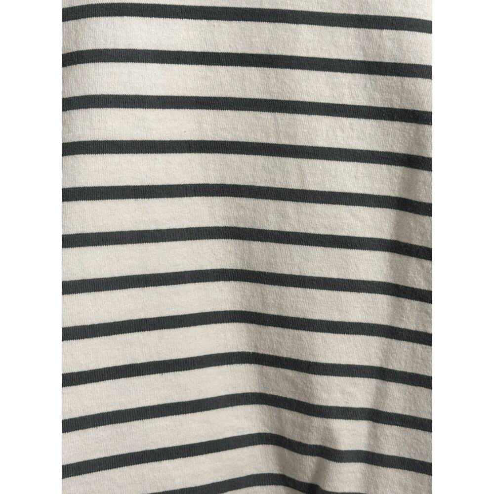 Joules Cream Green Stripe top Shirt Sz US 12 Coastal Old Money Preppy Academia - Picture 2 of 8